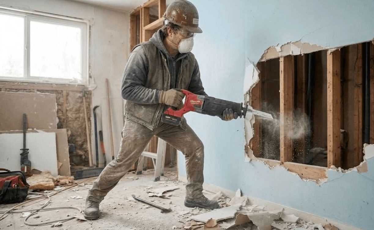 Sample residential demolition project (placeholder image — drop in real project photo)