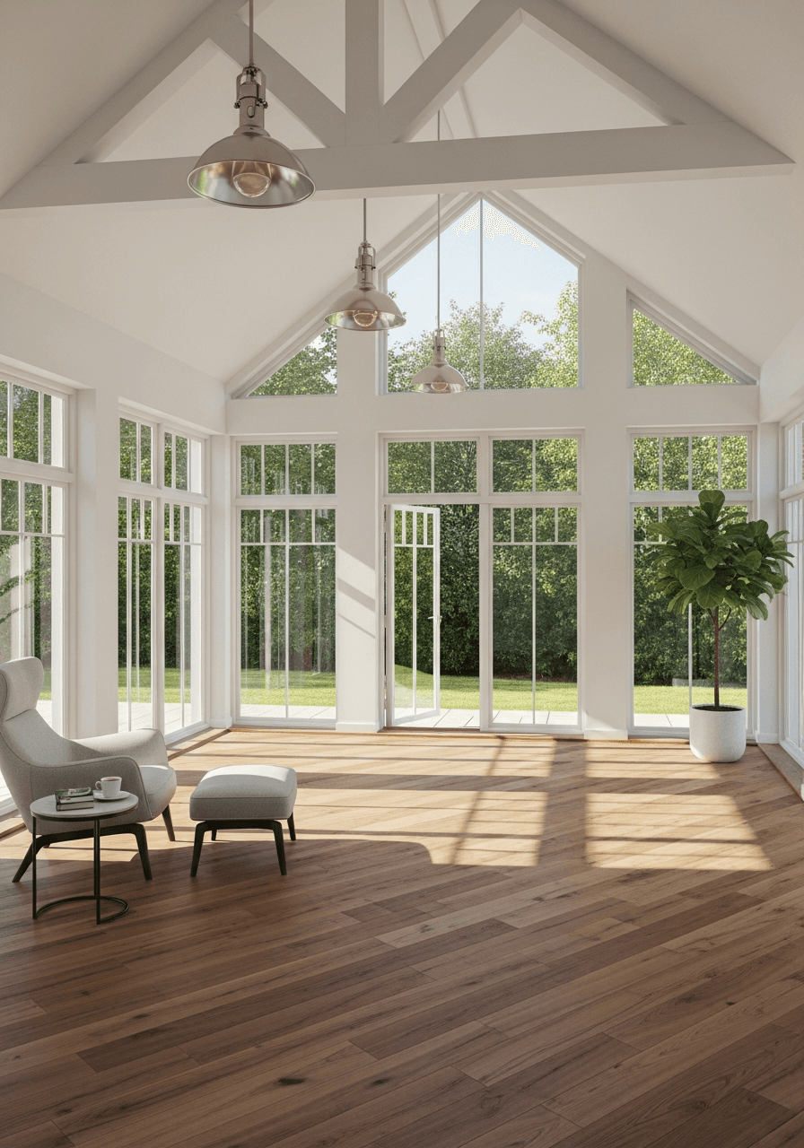 Sample finished sun room addition (placeholder image — drop in real project photo)